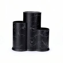 1個通用刀座，廚房器具架，空刀架，大型廚房工具，黑色多功能廚房用具架，可用於餐具等 - 節省空間的廚房小工具 - 3-in-1 黑色拉絲 - 查看 4