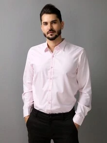Men Cardigans - Baby Pink - View 3
