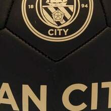 Manchester City FC Phantom Signature Football (Black/Gold) - 01 Black - View 2