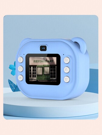 Reletech Instant Mini Printing Camera, Zero Ink Camera With Printing Paper, 1080P Selfie Video Digital Camera With 2.4-Inch IPS Screen, Birthday And Christmas Learning Camera