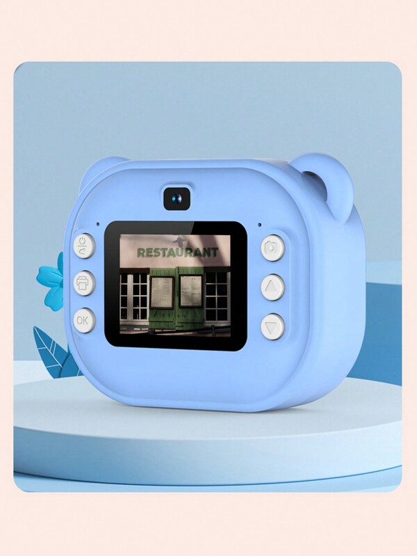 Reletech Instant Mini Printing Camera, Zero Ink Camera With Printing Paper, 1080P Selfie Video Digital Camera With 2.4-Inch IPS Screen, Birthday And Christmas Learning Camera