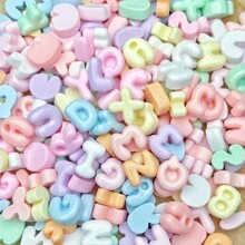 10/30/50pcs Mixed Multi-Color Resin Alphabet Letters, Flat Bottom, Mini ABCD English Style, For DIY Jewelry Making, Earrings, Phone Cases, Hair Accessories, Keychains, Charms Decoration