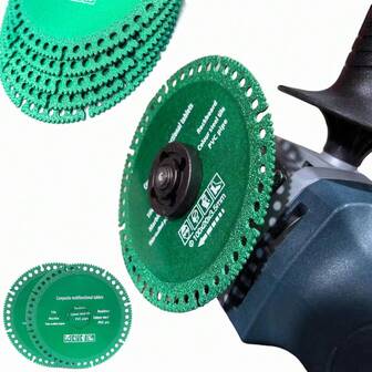 Brazing Multifunctional Cutting Piece Sheet Disc Tile Rock Plate Metal Marble Machine Angle Grinder Dry Slice Emery Saw Blade100mmx22.23/20mm,Tool Accessories