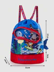 Cartoon Swim Bag - Quality Design, Versatile Fitness Backpack, Travel-Friendly Toiletry Organizer, Spacious Dual-Shoulder Storage Bag-Ideal For Swimming Storage - Multicolor - View 14
