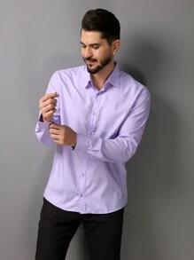 Men Cardigans - Mauve - Übersicht 6