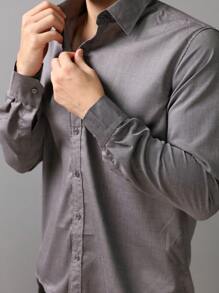 Men Cardigans - رمادي غامق - مشاهدة 4