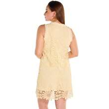 Vestido Dama Beige Corto Mundo Terra 158079 - Beis - Ver 2