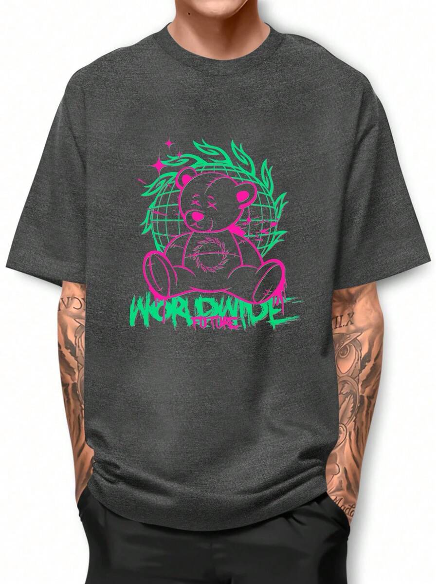 Men T-Shirts - Màu xám đen - Xem 1