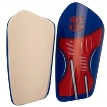 FC Barcelona Childrens/Kids Crest Slip-In Shin Guards (Red/Blue) - Red - View 2