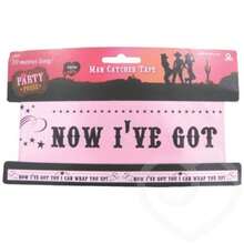 Amscan Party Posse Man Catcher Tape (Pink/Black) - Pink - View 1