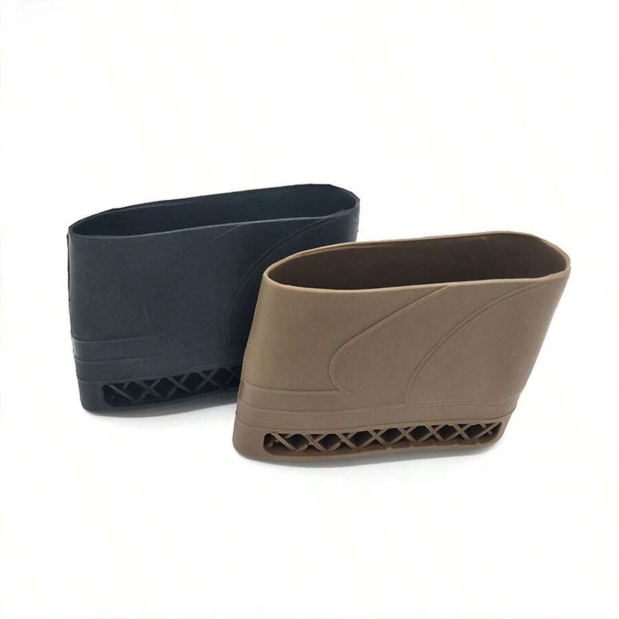 1pc Rubber Rifle Recoil Pad, Tactical Shock Absorbing Slip Resistant Shooting Gun Buttstock Sleeve - Multicolor - View 1