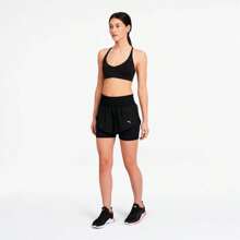 Shorts 2 en 1 para mujer "Última vuelta" - Negro - Ver 5