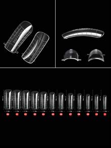 120/17 Kiểu Móng Giả Lò Xo Thiết Kế 3D Với Bộ Móng Nhọn, Khay Không Giấy Để Mở Rộng Bằng Phương Pháp Trị Liệu Bằng Ánh Sáng Nhanh Chóng, Thích Hợp Cho Việc Nối Móng Tay Tại Salon Và Tự Làm, Với Hộp Móng Tay Mùa Hè - Trong sáng - Xem 4