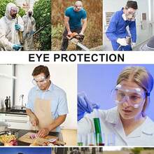1入組高清防霧防洋蔥汁透明護目鏡，全封閉防沙、防塵、抗沖擊、防水眼鏡，採用柔軟和高品質材料 - 白色 - 查看 1