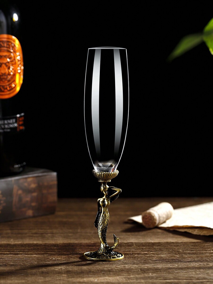 Premium Single Seductive And Mysterious Mermaid Champagne Glass (200ml