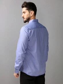 Men Cardigans - Blue - View 2