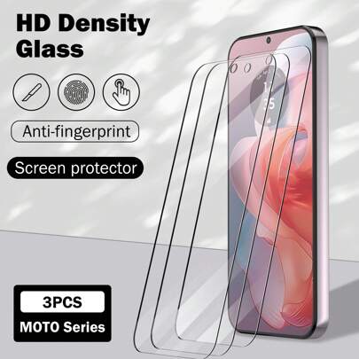 3Packs Screen Protector For Moto, 9h Hardness, Scratch Resistant Explosion-Proof Tempered Glass Glass Film Compatible With Moto