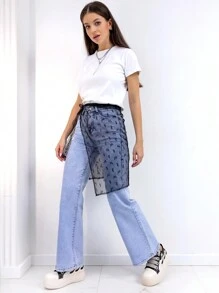 Zapatillas de moda con suela gruesa y plana, botas de tobillo para mujer con puntera redonda, suela gruesa, bordado y diseño de cordones, zapatillas góticas punk rock con llamas - Blanco y Negro - Ver 12