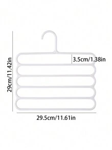 10 pack, Porte-pantalons multifonctionnel à cinq couches, antidérapant, porte-vêtements à plusieurs niveaux pour le rangement, porte-écharpes, porte-pantalons. Convient pour le rangement d'une petite garde-robe, la chambre, le salon et la salle de bain.