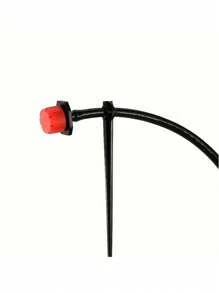 Garden Drip Irrigation System Accessories Set, Including 4/7mm Pipe Connectors, Red Dripper, Tee Joints, Capillary Tube Fixing Rods And 1/4in Barb Drip Irrigation Fittings - Red - View 5