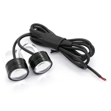 1 对彩色频闪 LED 鹰眼灯 5630 3SMD 日间行车灯 DRL 后视镜前信号灯适用于摩托车 - 綠色 - 查看 3