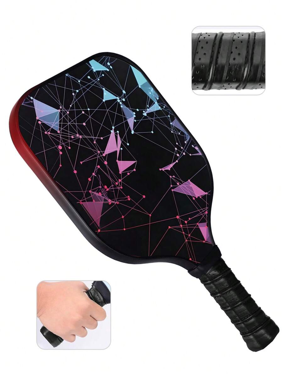Pickleball Paddles, Raw Carbon Fiber Pickleball Paddle With 13mm Shark