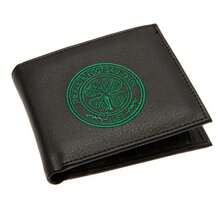 Celtic FC Embroidered Wallet (Black/Green) - 01 Matt Black - View 1