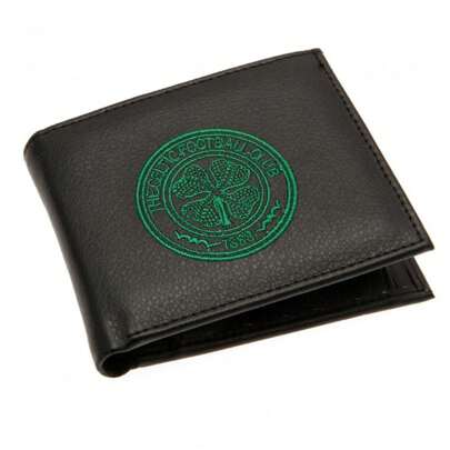 Celtic FC Embroidered Wallet (Black/Green)