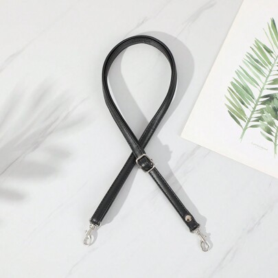 Solid Color PU Bag Strap Single Buy Diagonal Shoulder Bag Strap Adjustable Plain Strap Backpack Replacement Bag Strap Accessories