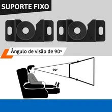 Suporte Para TV Monitor Fixo 14 a 84 Polegadas TVs LED LCD Universal Televisão - Preto - Visão 5