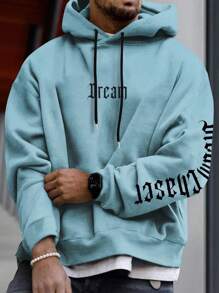 Men Hoodies - 藍色 - 查看 2