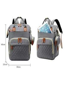 Original Waterproof Maternity Bag Backpack Bottle Holder Diaper Girl Boy - Pink - View 5