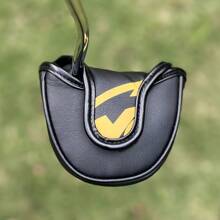 1pc Golf Club Blade Putter Cover Yes Printed Patterned PU Leather Headcover Golf Accessories - Black - View 2