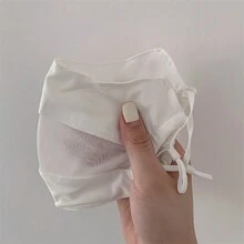 女性夏季防曬口罩，冰絲全臉防護面罩，含眼部防護，透氣薄面罩，可調式耳環，多色 - 彩色 - 查看 7