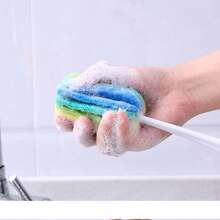 2pcs Multicolor Long-Handled Cleaning Brushes For Cups, Kitchens, And Glass Bottles - Multicolor - View 6