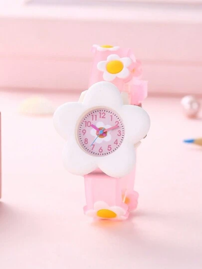 New Cute Flower 3D Cartoon Children's Watch For Students