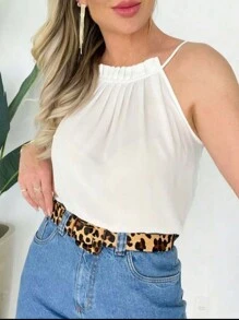 Women Tank Tops & Camis - 白色 - 查看 3