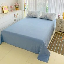 4pcs/Set, Soft Floral Fresh Pastoral Bohemian Bedding Textile Set (1 Duvet Cover + 1 Bed Sheet + 2 Pillow Cases), Does Not Include Comforter