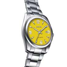 DOXA Reloj de hombre completamente automático, reloj mecánico de moda casual para hombres, luminoso, resistente al agua, correa de acero, reloj importado suizo D205SYL