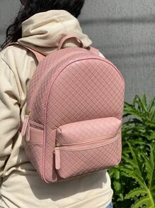 Women Fashion Backpacks - Màu hồng gỉ - Xem 5