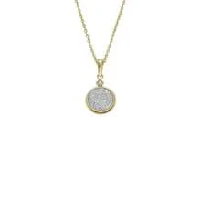 Fossil | Fossil Women's Hazel Glitz Paper Gold-Tone Stainless Steel Pendant Necklace |  | Women Pendant Necklaces - Gold - View 1