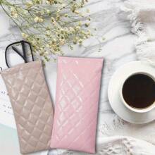 1/2/4pcs Portable Squeezed Glasses Case - PU Leather Soft Sunglasses Bag, Portable Phone Sunglasses Storage Box Cover Glasses Case Holder Organizer Storage Eyeglass Case Protective Case Glasses Bag Sunglasses Pouch For Travel Vacation Cruise Summer Holiday Travelling Bag Travel Stuff Essentials For College Dorm Home School Hotal Travel Kit