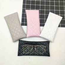 1/2/4pcs Portable Squeezed Glasses Case - PU Leather Soft Sunglasses Bag, Portable Phone Sunglasses Storage Box Cover Glasses Case Holder Organizer Storage Eyeglass Case Protective Case Glasses Bag Sunglasses Pouch For Travel Vacation Cruise Summer Holiday Travelling Bag Travel Stuff Essentials For College Dorm Home School Hotal Travel Kit