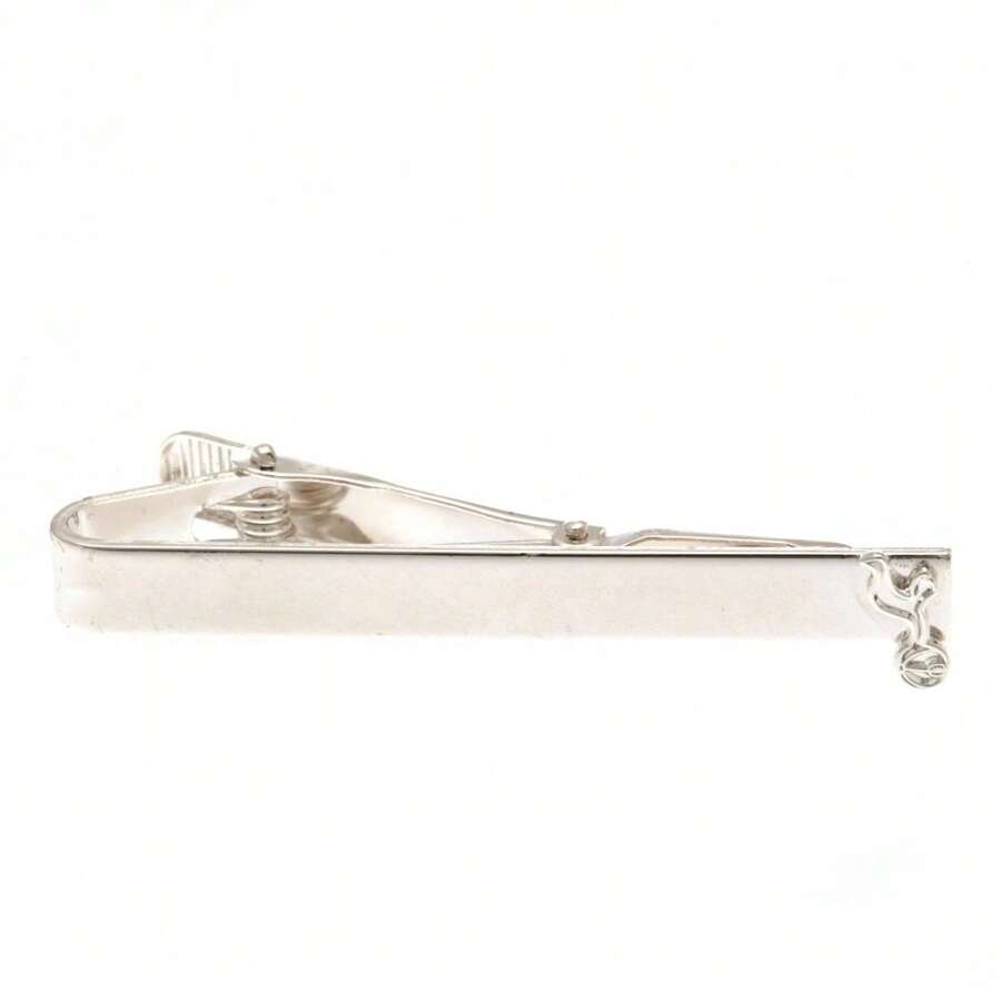 Tottenham Hotspur FC Silver Plated Tie Slide (Silver) - Silver - View 1