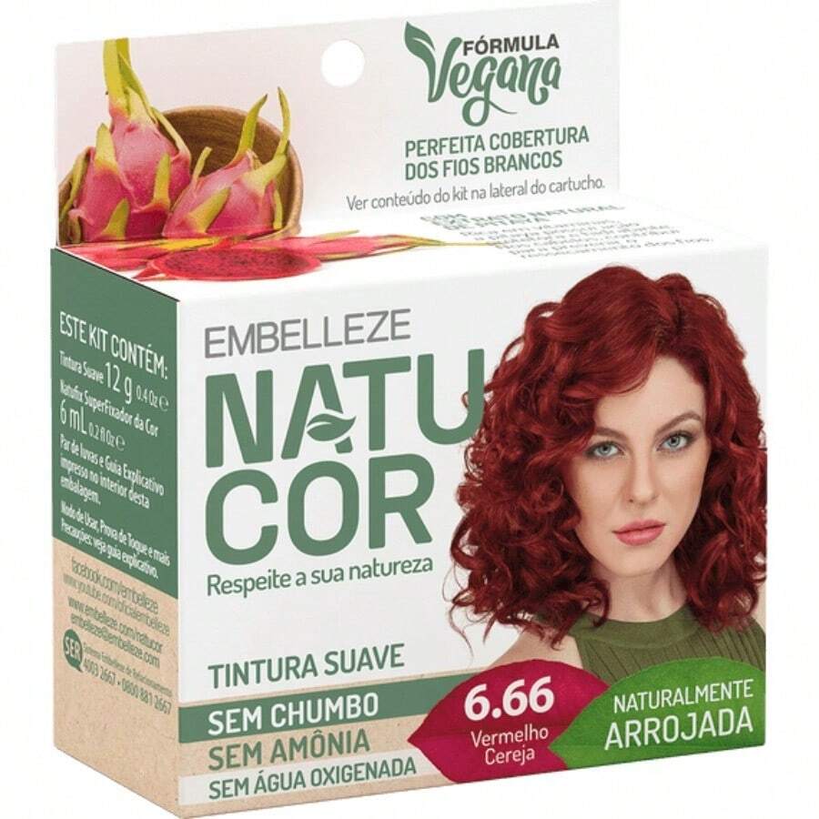Hair Coloring - Natucor 6.66 Cherry Red - View 1