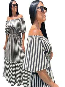 Plus Size Dresses - 白色 - 查看 1