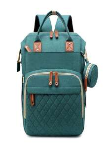 Original Waterproof Maternity Bag Backpack Bottle Holder Diaper Girl Boy - Green - View 1