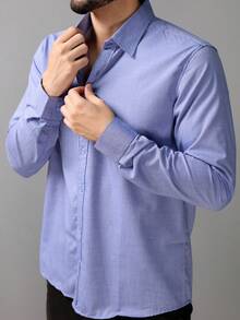 Men Cardigans - Blue - View 6