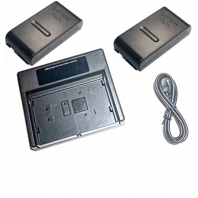 Combo Battery Charger + 2 Batteries For  NP-55 NP-33 NP-68 CCD-550 NP-77