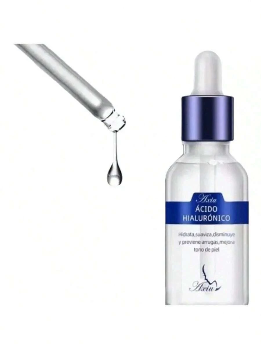 Serum Ácido Hialuronico Hidratante Suavizante Antiarrugas 30ml, Serum Facial con Ácido Hialuronico con Blanqueamiento de la Piel - Azul - Ver 1